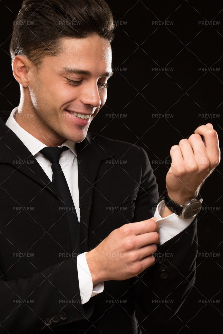 Smiling In A Suit: Stock Photos