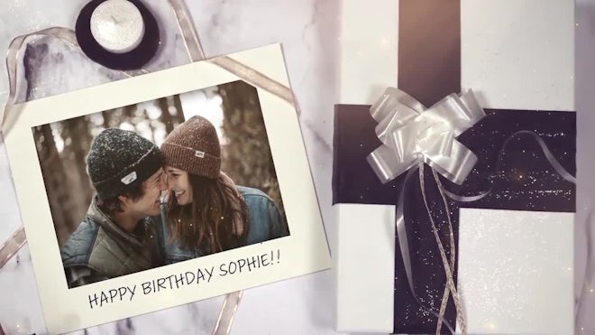 Birthday Gifts Slideshow Freebies template preview
