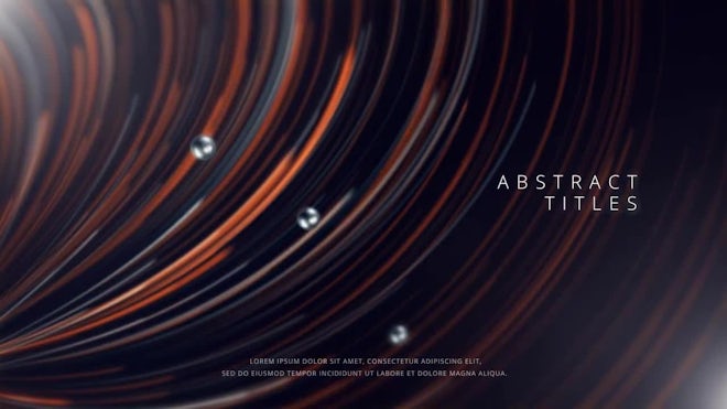 Abstract Lines Titles Freebies template preview
