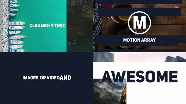 Dynamic Stomp Typography Slideshow: Premiere Pro Templates