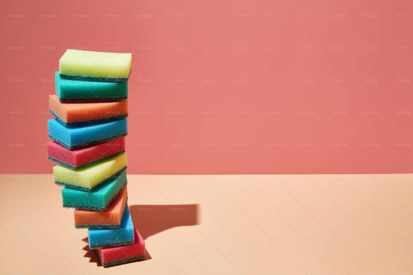 Stack Of Sponges: Stock Photos