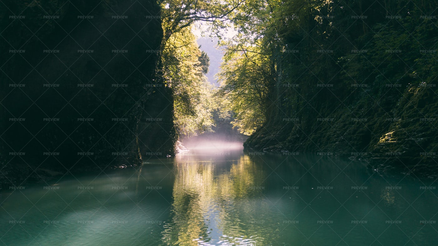 Nerrow Canyon And River: Stock Photos