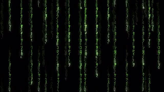 Falling Matrix Code: Stock Motion Graphics