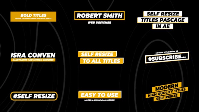Self Resizing Titles Freebies template preview