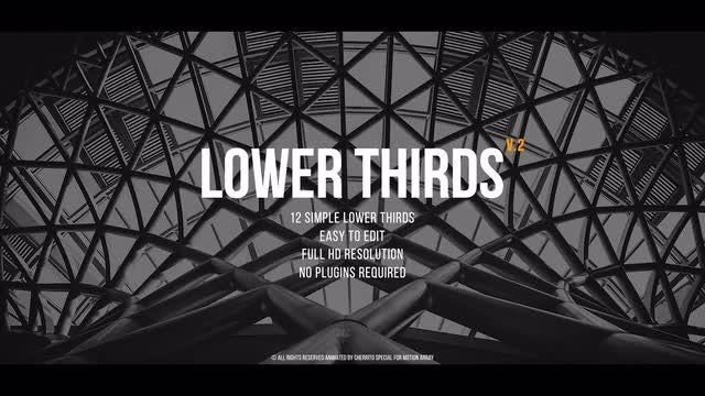 Lower Thirds v.2: Premiere Pro Templates