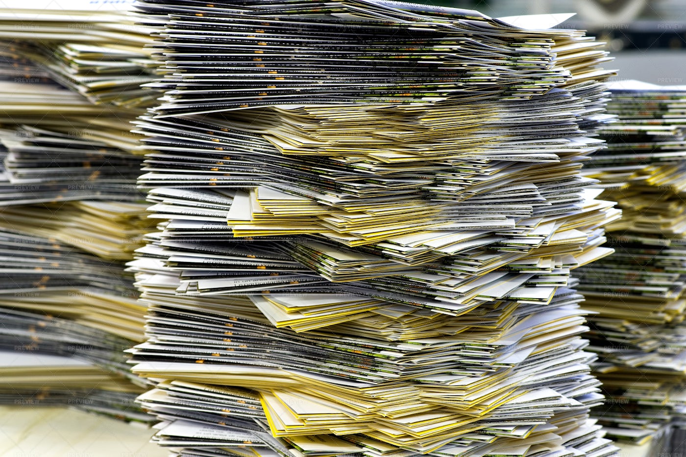 Piles Of Mailing Sheets: Stock Photos
