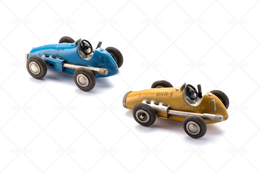 antique toy race cars