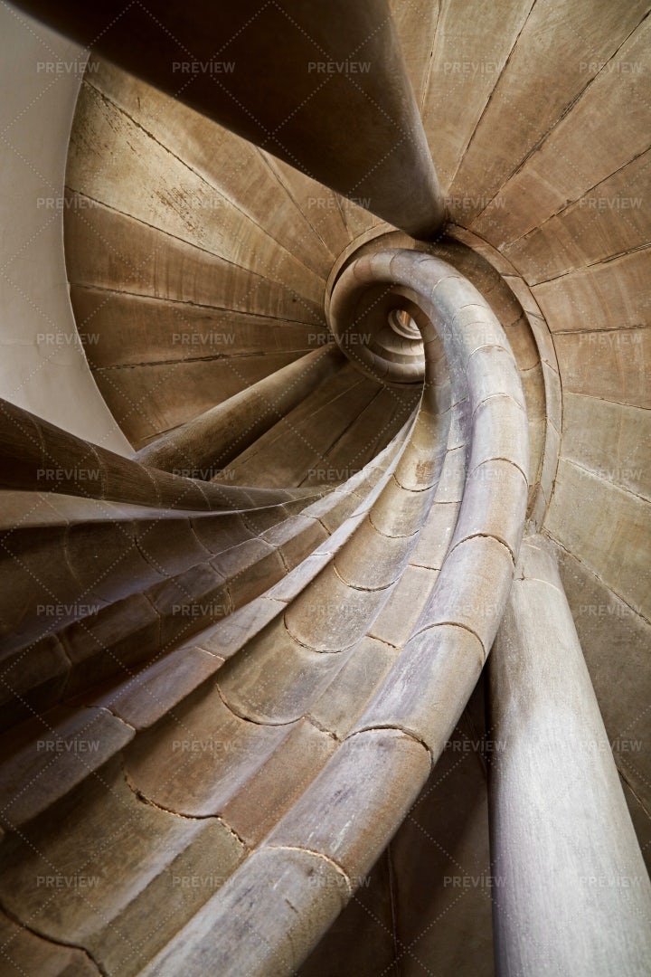 Spiral Stone Stairs: Stock Photos