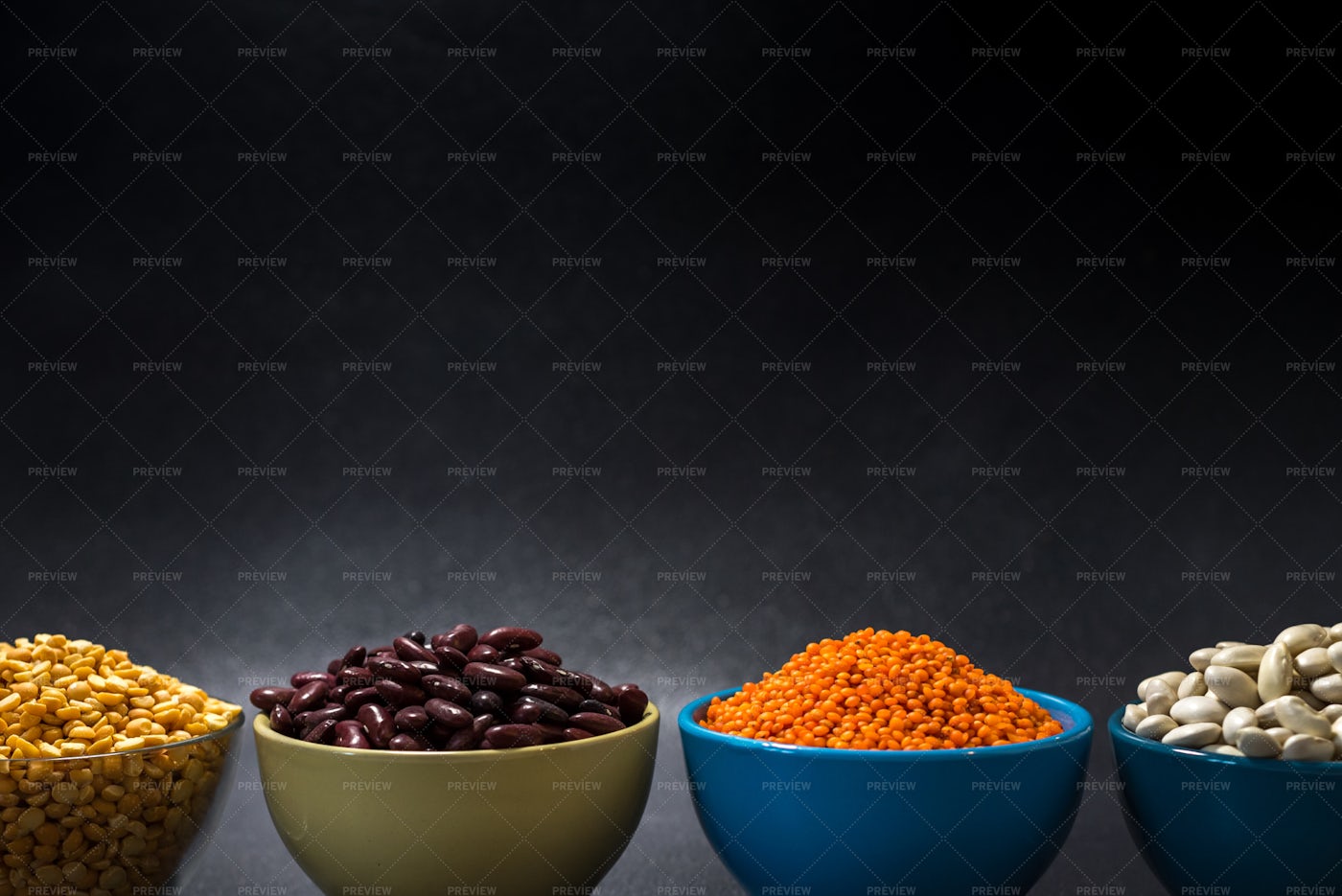 Grains In Bowls: Stock Photos
