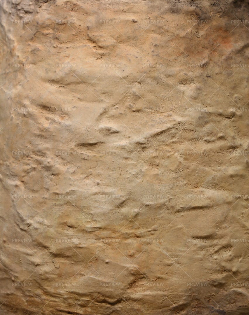 Rustic Burnt Clay Wall: Stock Photos