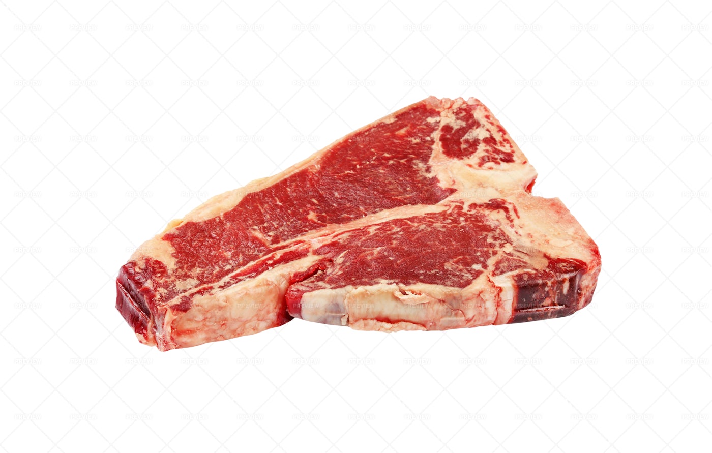 Raw Beef T-bone Steak: Stock Photos