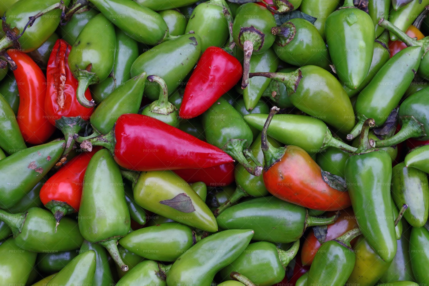 Hot Jalapeno Peppers: Stock Photos