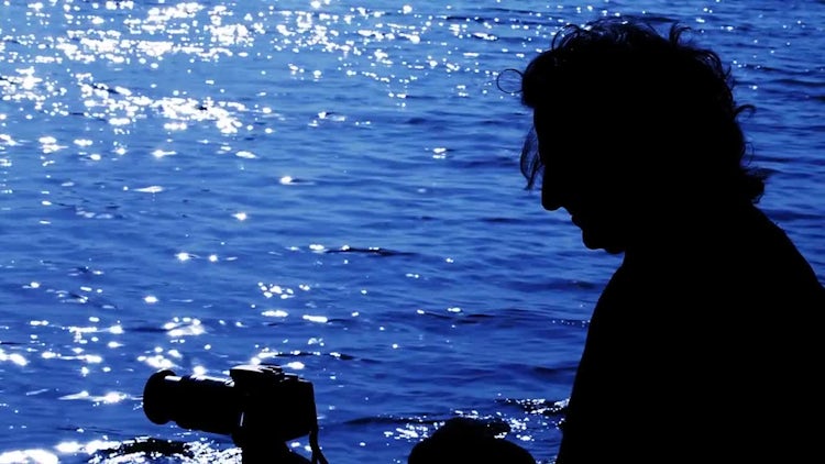 Photographer Silhouette And The Sea Pack: Stock Video