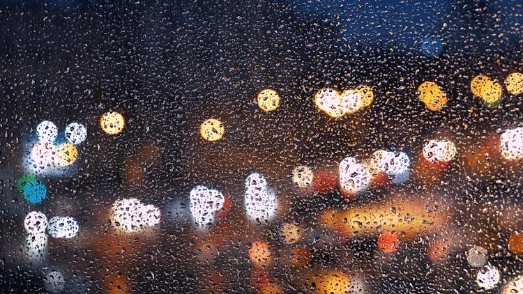 Raindrops On Window: Stock Video