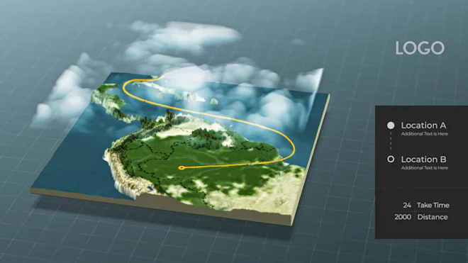 Infographic Map Animation