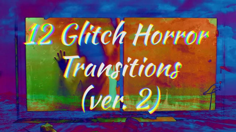 Glitch Horror Transitions Ver.2: Premiere Pro Templates