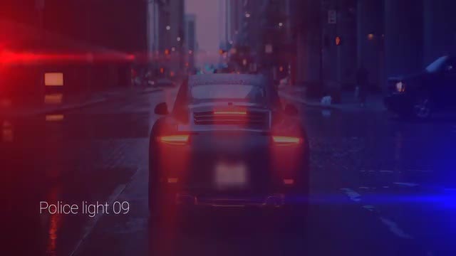 Police Lights: Stock Motion Graphics