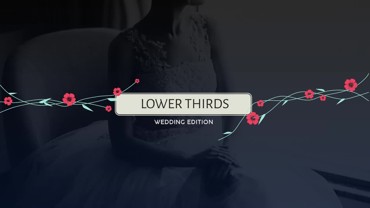 Wedding Lower Thirds - Premiere Pro Templates | Motion Array