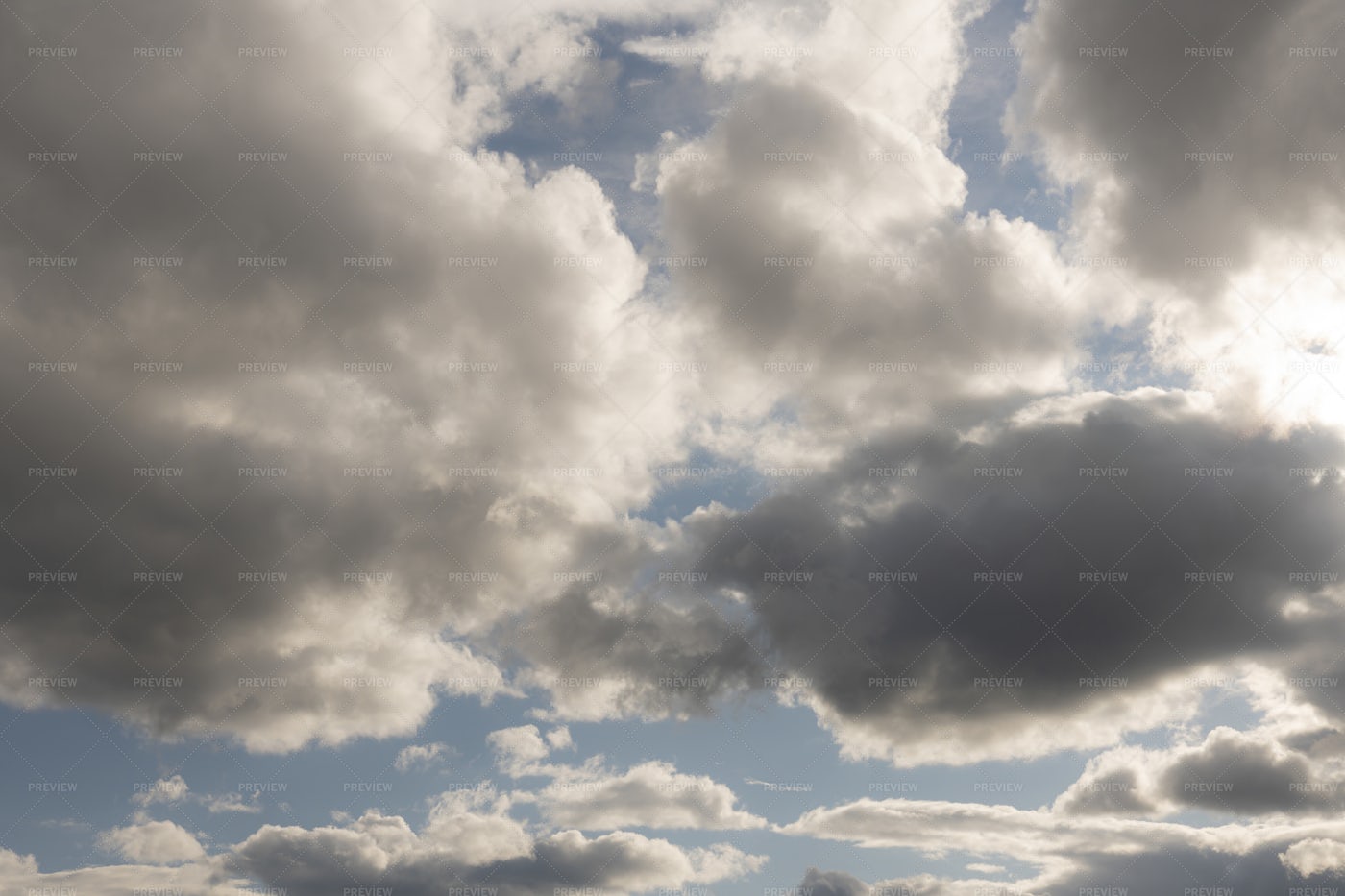Bright And Dark Clouds: Stock Photos