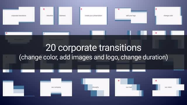 Corporate Transitions: After Effects Templates