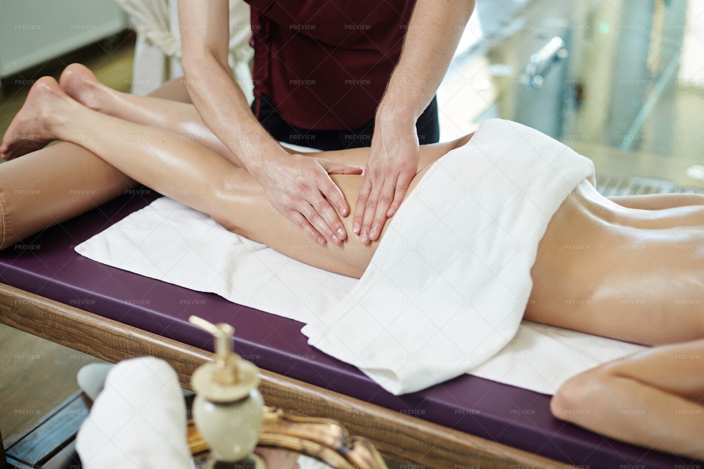 Cellulite Treatment In SPA: Stock Photos