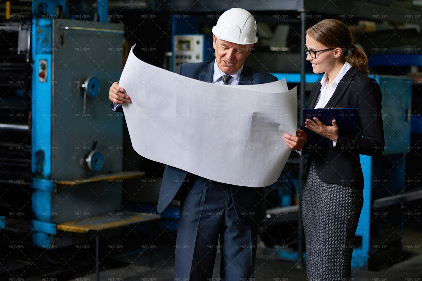 Senior Construction Inspector...: Stock Photos