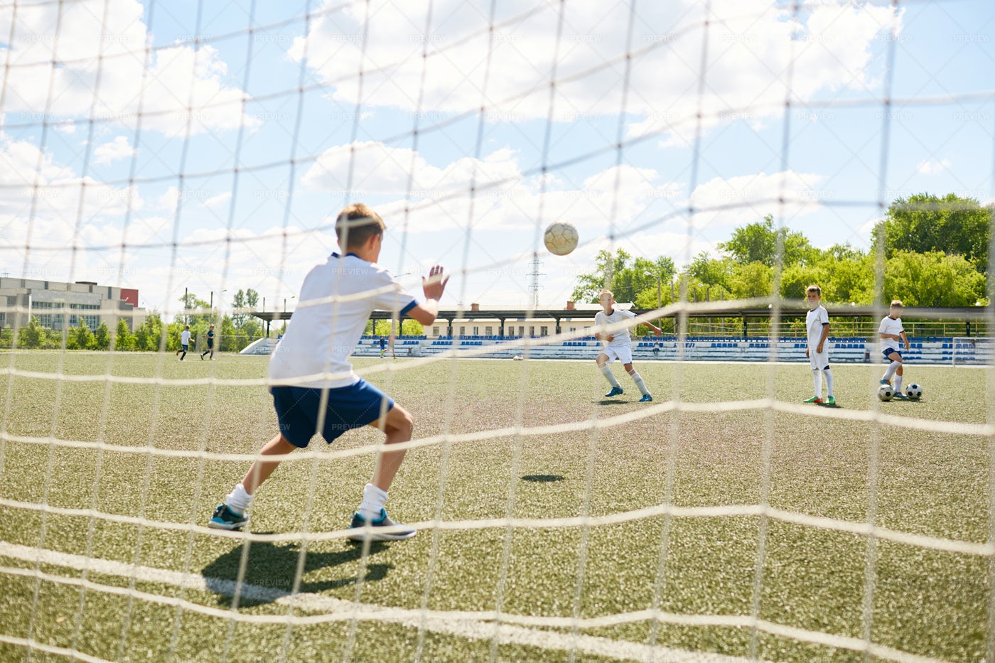 Junior Team Goalkeeper: Stock Photos