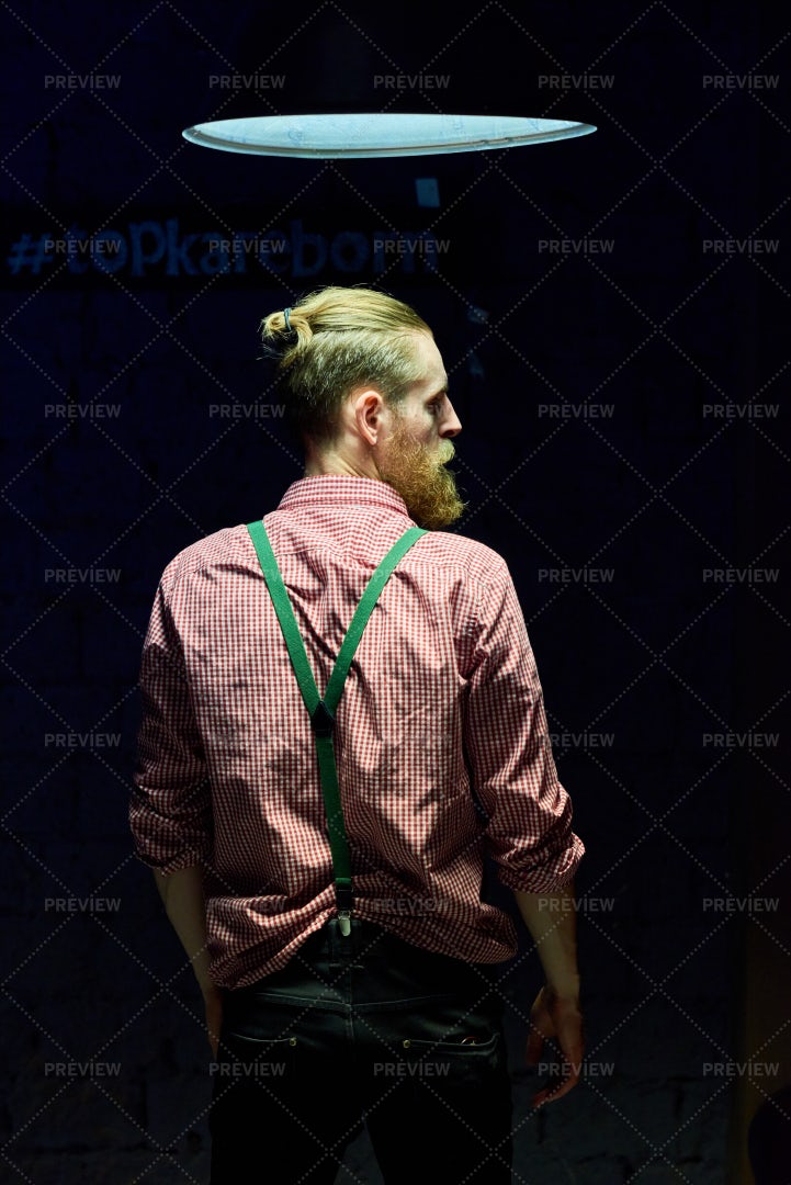 Contemporary Young Man Posing In...: Stock Photos