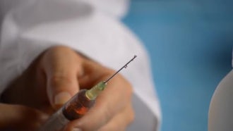 Syringe Injection Getting Ready: Stock Video