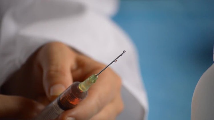 Syringe Injection Getting Ready: Stock Video