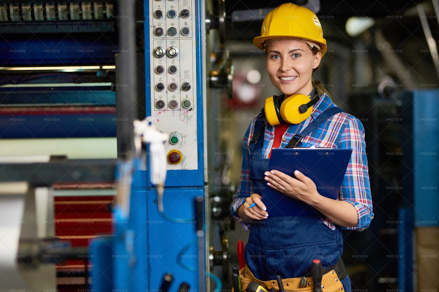 Warehouse Employee Posing For...: Stock Photos