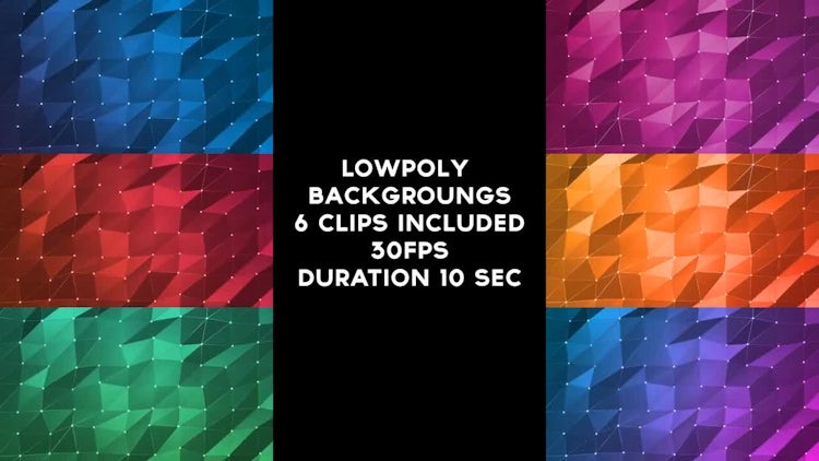 Lowpoly Backgrounds Pack: Stock Motion Graphics
