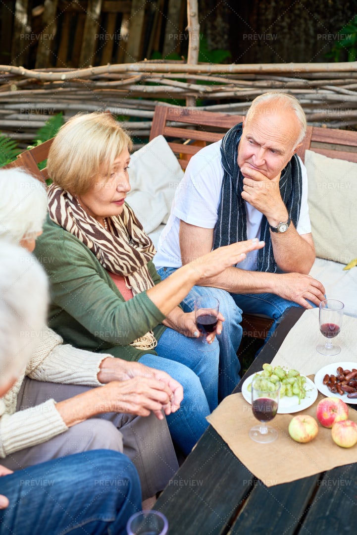 Backyard Party At Full Speed: Stock Photos