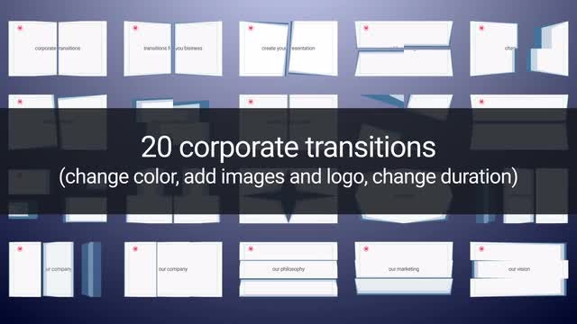 Corporate Transitions: After Effects Templates