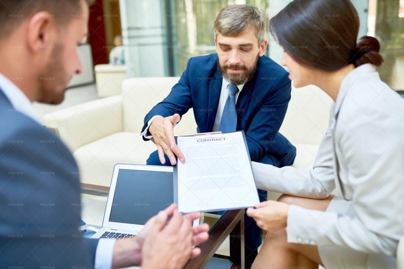 Negotiations Of Business Partners: Stock Photos