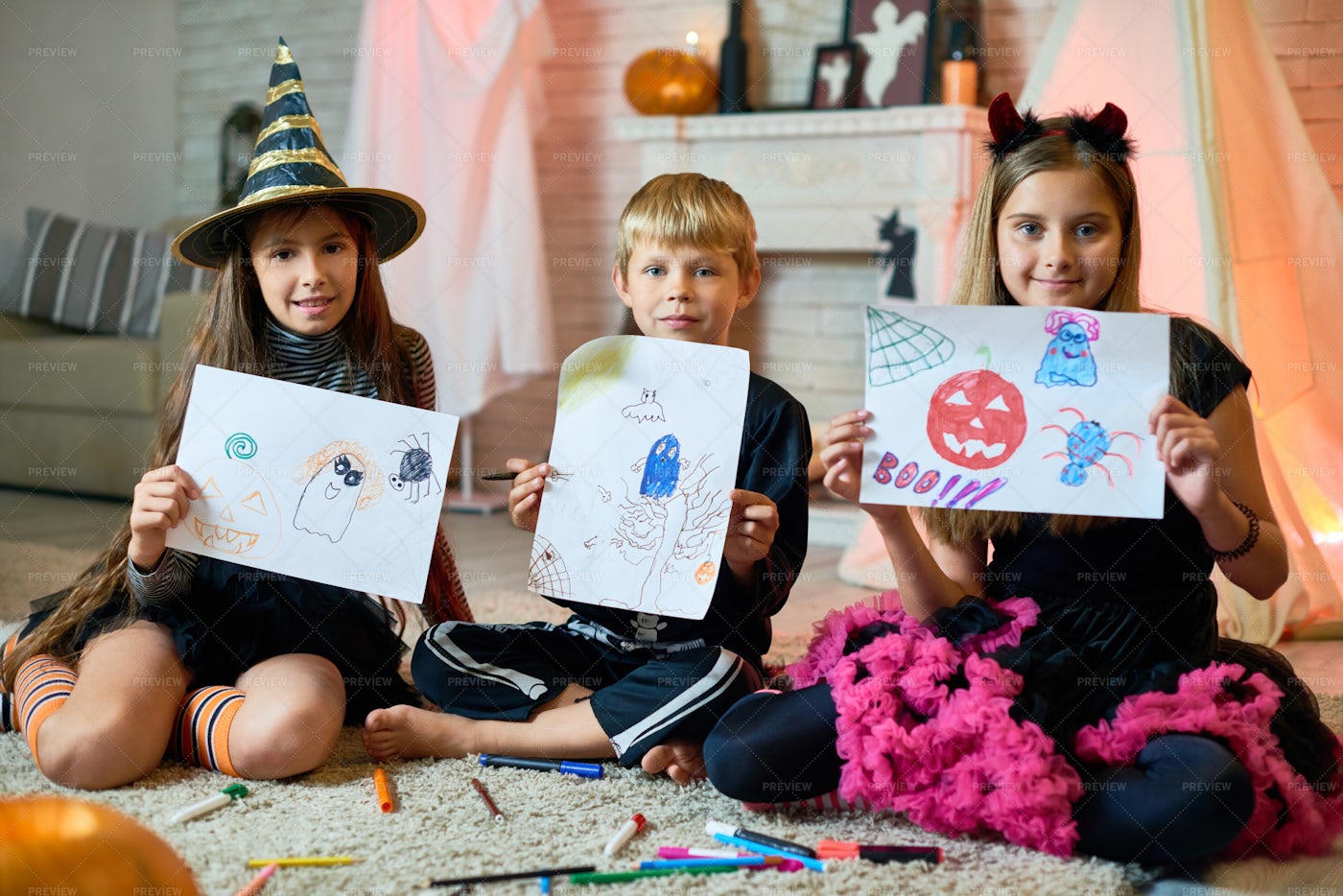 Funny Halloween Pictures Of Kids: Stock Photos