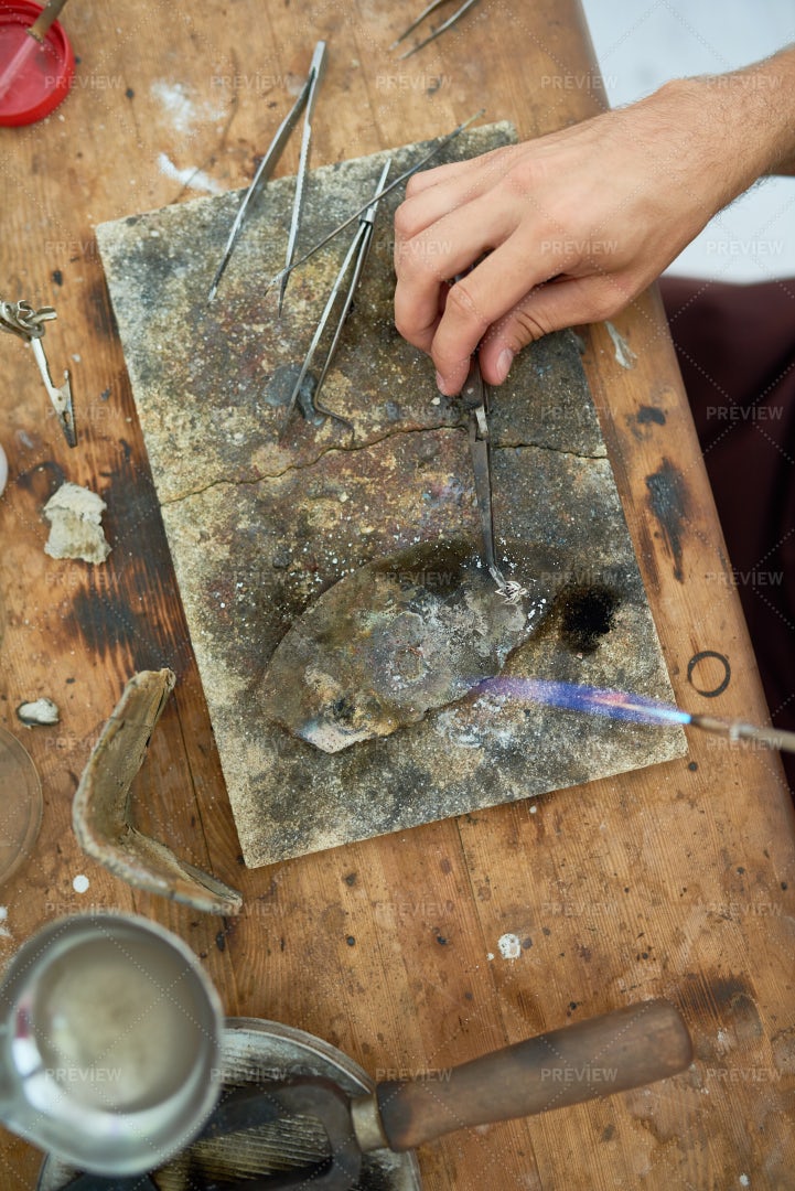Hands Welding Metal: Stock Photos