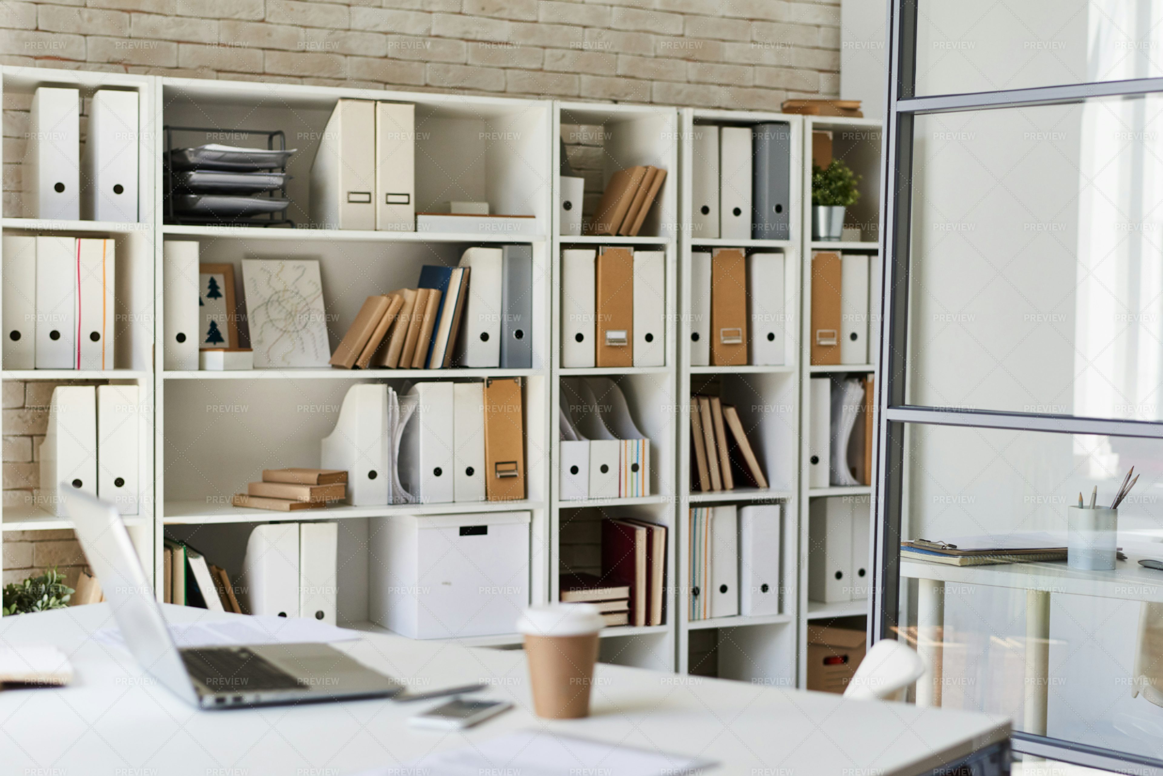 Modern White Office - Stock Photos | Motion Array