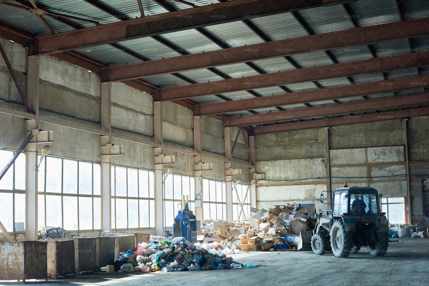 Storage On Waste Processing Plant: Stock Photos