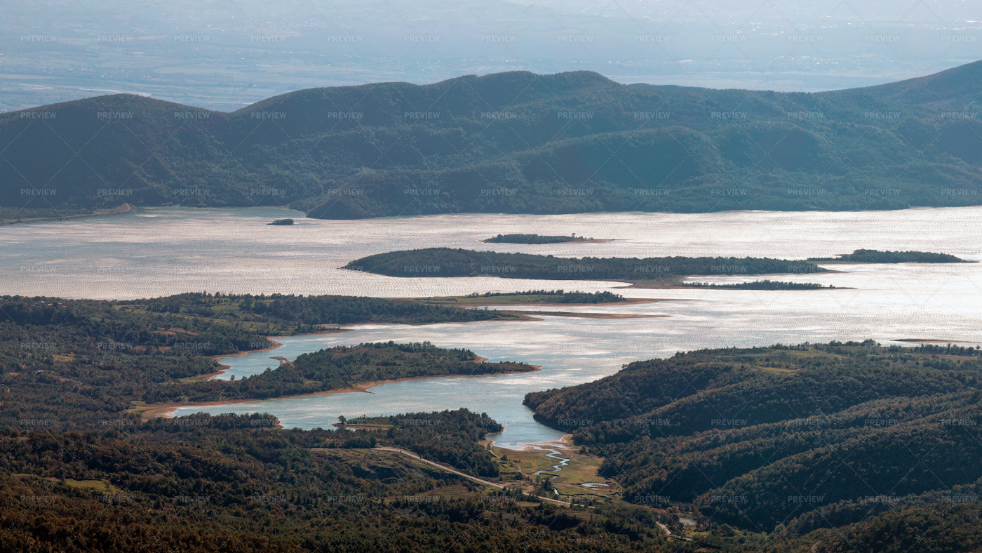 Aerial View Of Lake: Stock Photos