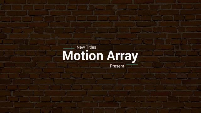New Titles: After Effects Templates