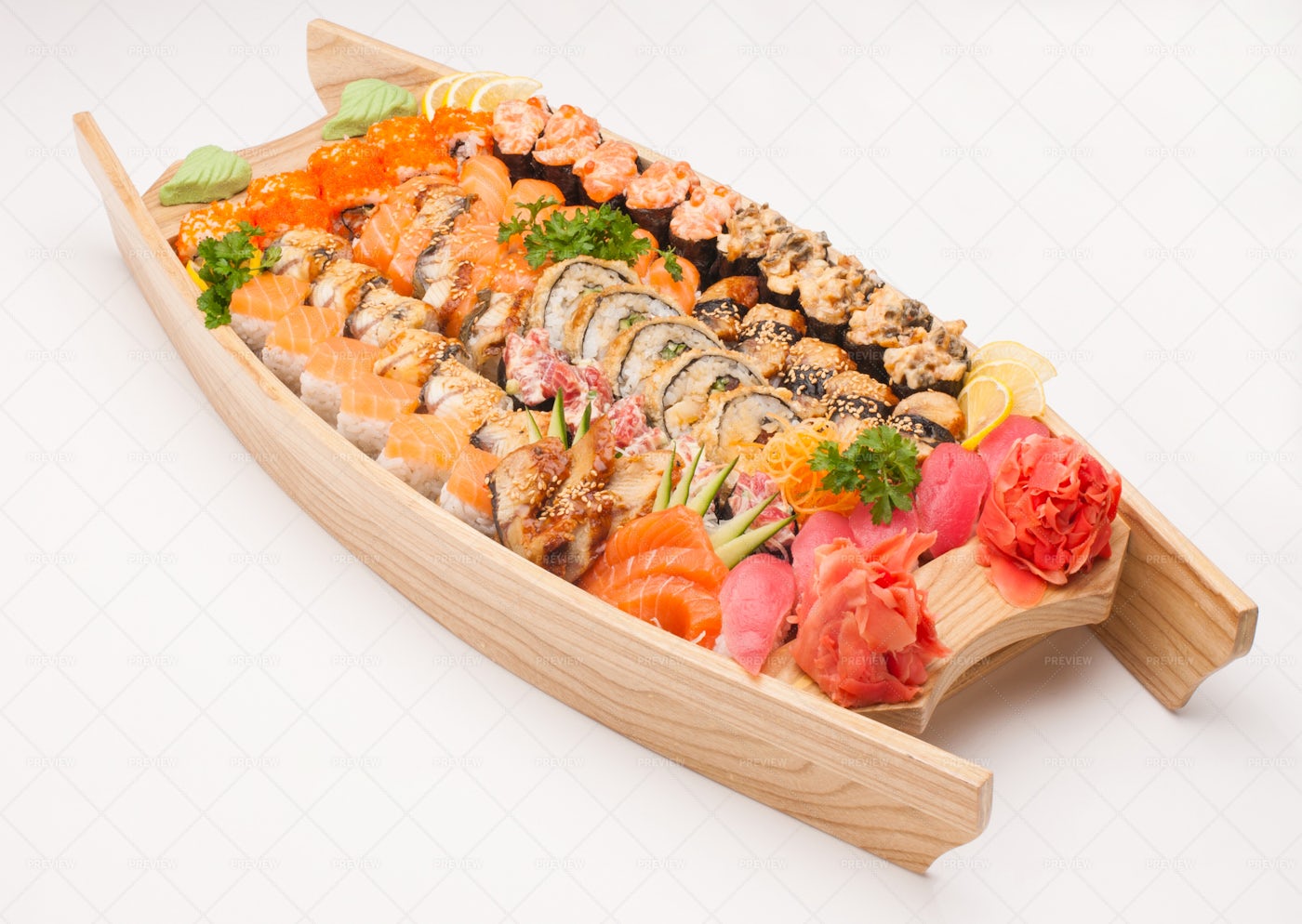 A Sushi Platter: Stock Photos