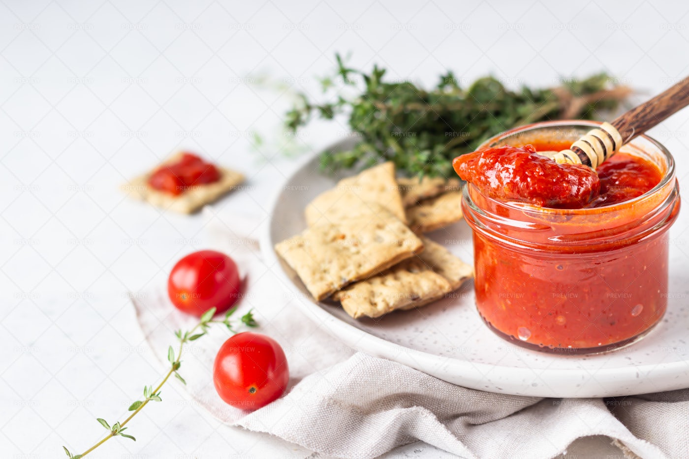 Red Pepper Spread: Stock Photos