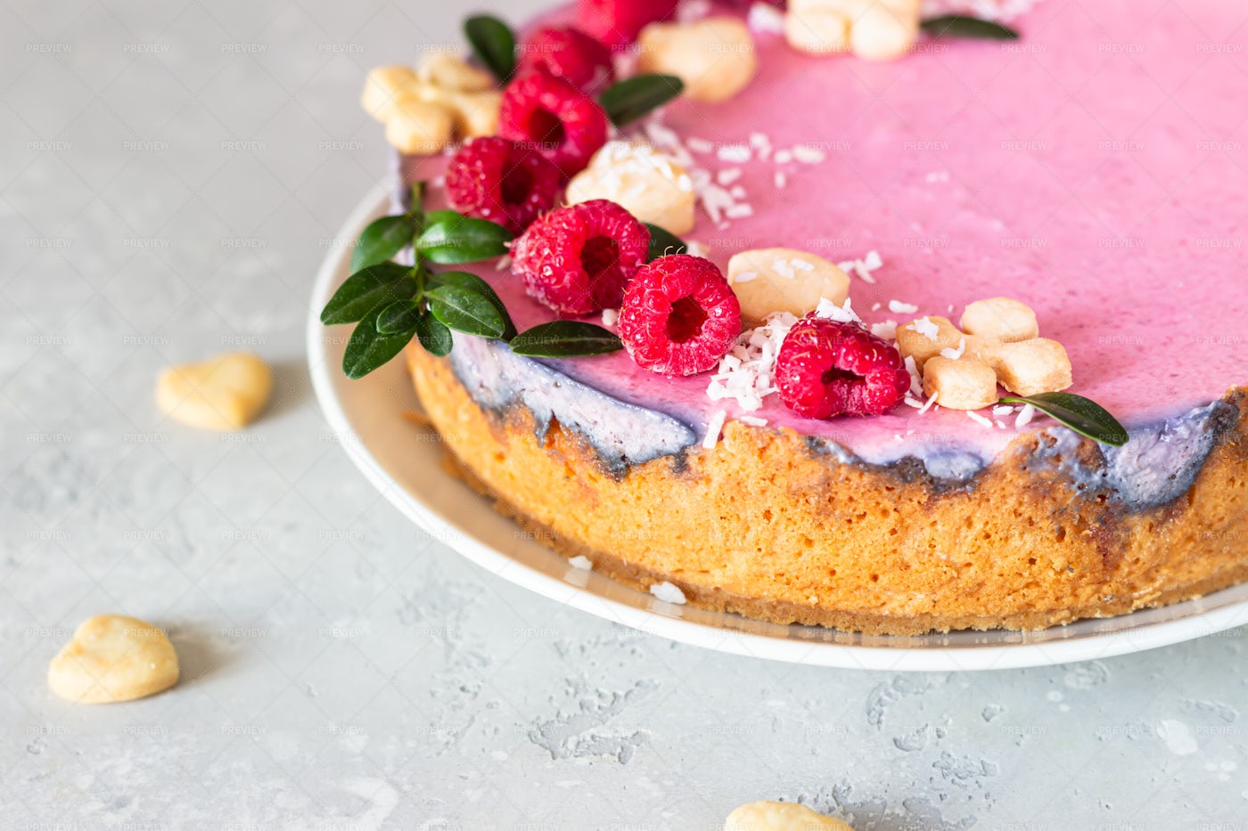 Creamy Mousse Cake: Stock Photos