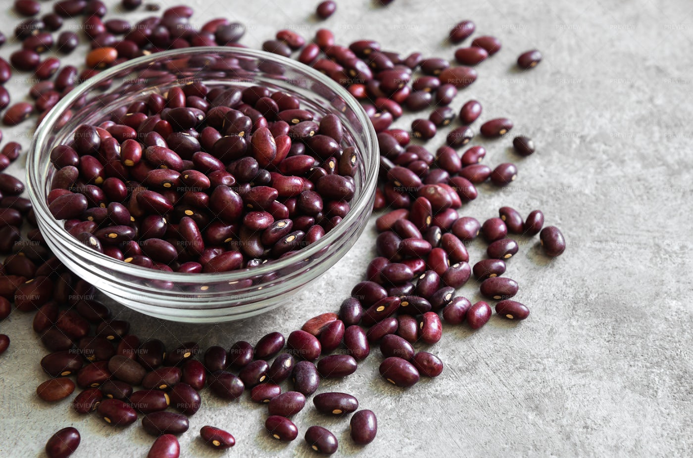 Scattered Red Beans: Stock Photos