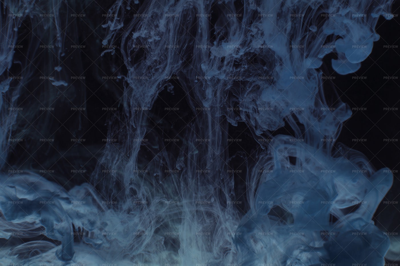 Blue Paint Against Black: Stock Photos