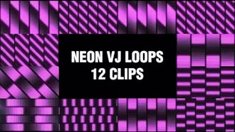 Neon VJ Loops Vol3: Motion Graphics