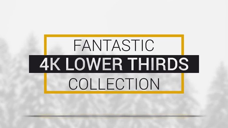 4K Minimal Titles: After Effects Templates