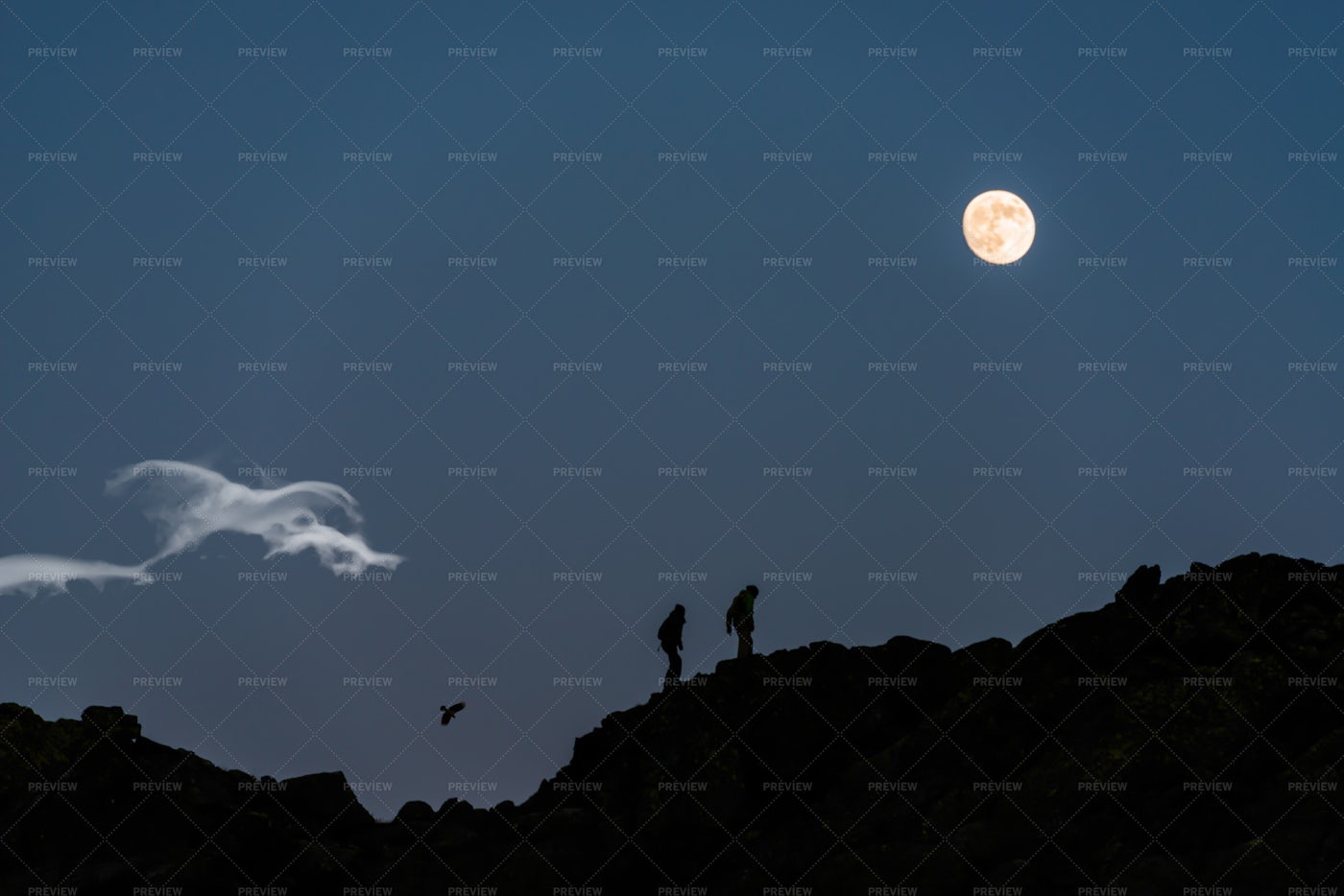 Walking Under The Moon Stock Photos Motion Array Walking Under The Moon Stock Photos Motion Array