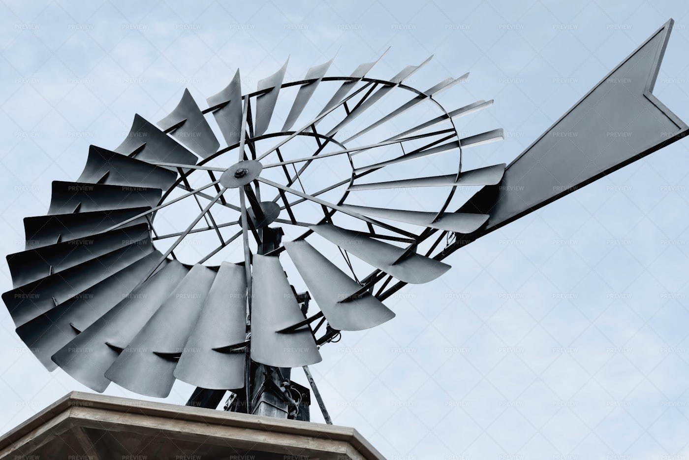 Water Pumping Windmill: Stock Photos